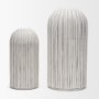 70998 - Ummi Tall Off White w/ Gray Antiquing Ceramic Vase