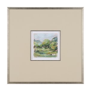 Vibrant View I by Mercana Studio a Hand Embelished Textured Framed Art Print Matted under Glass