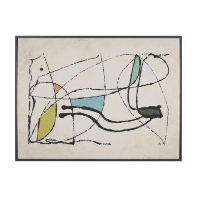102637-FL - Vintage Vibes II by Mercana Studio a Hand Embellished Textured Framed Canvas