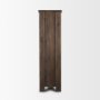 71008 - Wallen Solid Dark Brown Wood Curio Cabinet