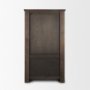 71008 - Wallen Solid Dark Brown Wood Curio Cabinet