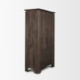 71008 - Wallen Solid Dark Brown Wood Curio Cabinet