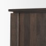71008 - Wallen Solid Dark Brown Wood Curio Cabinet