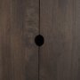 71008 - Wallen Solid Dark Brown Wood Curio Cabinet