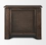 71009 - Wallen Solid Dark Brown Wood 3 Drawer Accent Cabinet