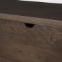 71009 - Wallen Solid Dark Brown Wood 3 Drawer Accent Cabinet