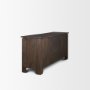71010 - Wallen 2 Door Solid Dark Brown Wood w/ 3 Drawers Sideboard