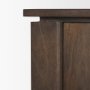 71010 - Wallen 2 Door Solid Dark Brown Wood w/ 3 Drawers Sideboard