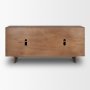 71012 - Varenna 4 Door Dark Brown Wood w/ Rope Handles Sideboard