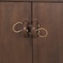 71012 - Varenna 4 Door Dark Brown Wood w/ Rope Handles Sideboard
