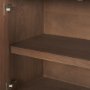 71012 - Varenna 4 Door Dark Brown Wood w/ Rope Handles Sideboard