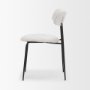 71014 - Casey Matte Black Metal w/ Gray Fabric Dining Chair