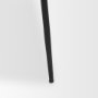 71014 - Casey Matte Black Metal w/ Gray Fabric Dining Chair