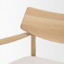 71016 - Haggen Light Brown Oak Wood w/ Cream Fabric Accent Chair
