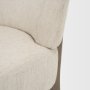 71017 - Vyra Dark Brown Wood w/ Cream Fabric Accent Chair
