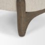 71017 - Vyra Dark Brown Wood w/ Cream Fabric Accent Chair