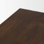71019 - Wolcott Rectangular Dark Brown Solid Wood Bench