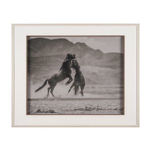 15442 - The Meeting by Nancy Crowell a Hand Embellished Framed Photo Art Print Matted under Glass