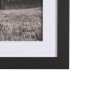 15456 - Longhorn Last Call BW by Nathan Larson Hand Embelished Textured Framed Photo Art Print Matted under 