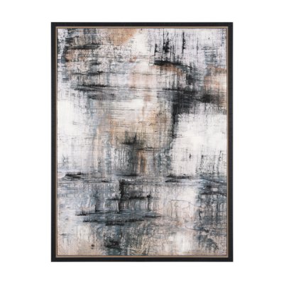 102638-FL - Merge Framed Canvas by Morgan McLaren a Hand Embellished Textured Framed Canvas