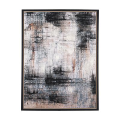 102639-FL - Merge Framed Canvas by Morgan McLaren a Hand Embellished Textured Framed Canvas
