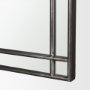 70906 - Tiffany Brushed Black Metal Double Frame Arched Mirror