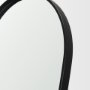 70908 - Tillie Oblong Matte Black Metal Standing Floor Mirror