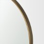 70910 - Tillie Round Brushed Gold Metal Frame Wall Mirror