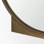 70910 - Tillie Round Brushed Gold Metal Frame Wall Mirror