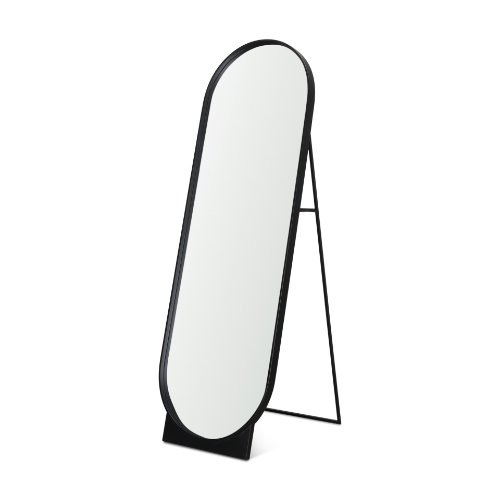 70908 - Tillie Oblong Matte Black Metal Standing Floor Mirror