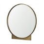 70910 - Tillie Round Brushed Gold Metal Frame Wall Mirror