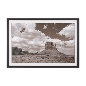 Monument Valley II Sepia by Debra Van Swearingen a Hand Embellished Framed Photo Art Print Matted un