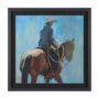 15487 - Round Up I Cowboy and Horse by Mercana Studio a Hand Embellished Framed Art Print Matted under Glass