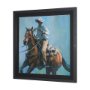 15488 - Round Up II Cowboy and Horse by Mercana Studio Hand Embellished Framed Art Print Matted under Glass