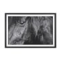 15493 - Mustang by Nathan Larson a Hand Embellished Framed Photo Art Print Matted under Glass