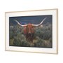 15498 - Longhorn 5 by Gary Blatter a Hand Embellished Framed Photo Art Print Matted under Glass