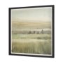 15503 - Rolling Fields I Hand Embellished Black Framed Watercolor Art Print on Paper Mounted with Backing