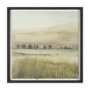 15504 - Rolling Fields II Hand Embellished Black Framed Watercolor Art Print on Paper Mounted with Backing