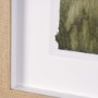15516 - Rolling Fields II Hand Embellished Brown Framed Watercolor Art Print on Paper Mounted with Backing