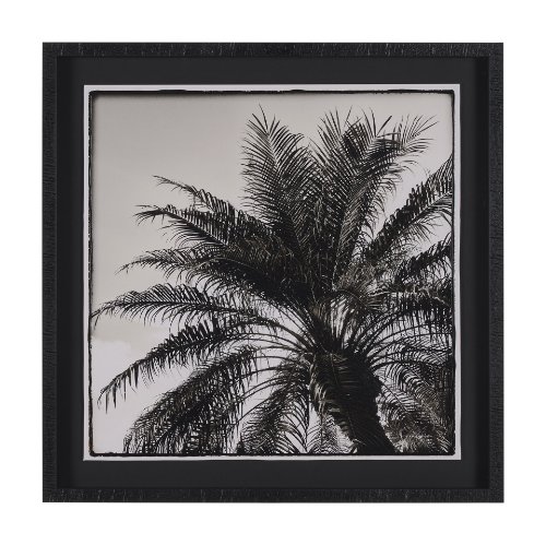 15534 - Palm Tree Sepia I by Debra Van Swearingen a Hand Embellished Framed Photo Art Print Matted under Gla