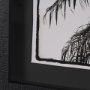 15534 - Palm Tree Sepia I by Debra Van Swearingen a Hand Embellished Framed Photo Art Print Matted under Gla