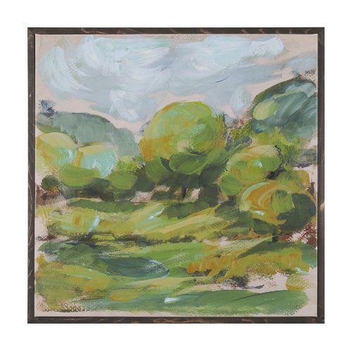 102640-FS - Vibrant View I by Mercana Studio a Hand Embellished Textured Canvas