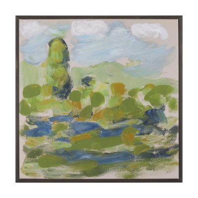 102642-FS - Vibrant View III by Mercana Studio a Hand Embellished Textured Canvas