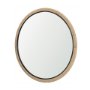 70923 - Vasie Black Wood w/ Jute Round Mirror