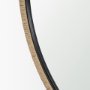 70923 - Vasie Black Wood w/ Jute Round Mirror