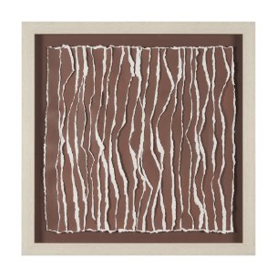 Tattered Waves II by Studio M a handmade Original Framed 3D Textured Artwork under Glass