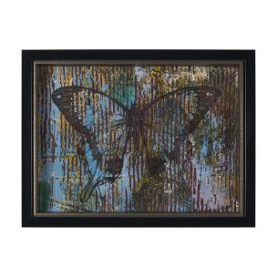 Papillon III by Mercana Studio a Hand Embellished Framed Art Print