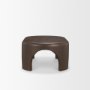 70831 - Shima Oval Dark Brown Wood w/ Arched Legs Coffee Table
