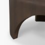 70831 - Shima Oval Dark Brown Wood w/ Arched Legs Coffee Table
