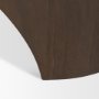 70831 - Shima Oval Dark Brown Wood w/ Arched Legs Coffee Table